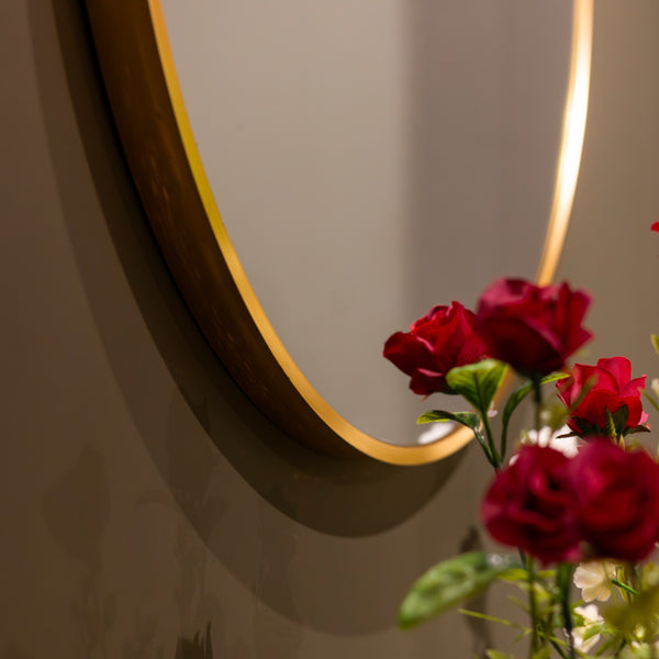 The Modena Gold Mirror 90cm