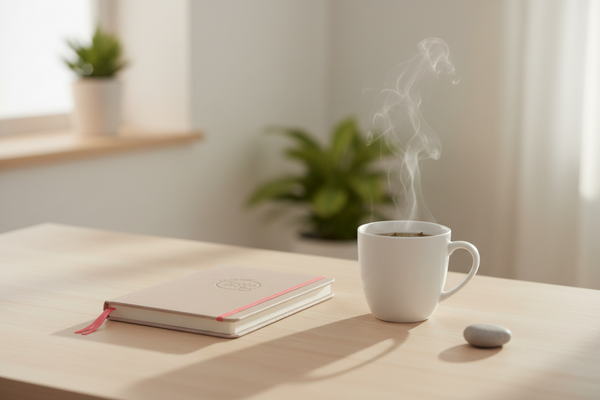 Undated Positivity & Wellness Journal (Cafe Au Lait) by Mojo & Co