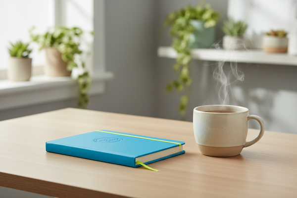 Undated Brain Dump Journal (Azure Blue) by MoJo & Co