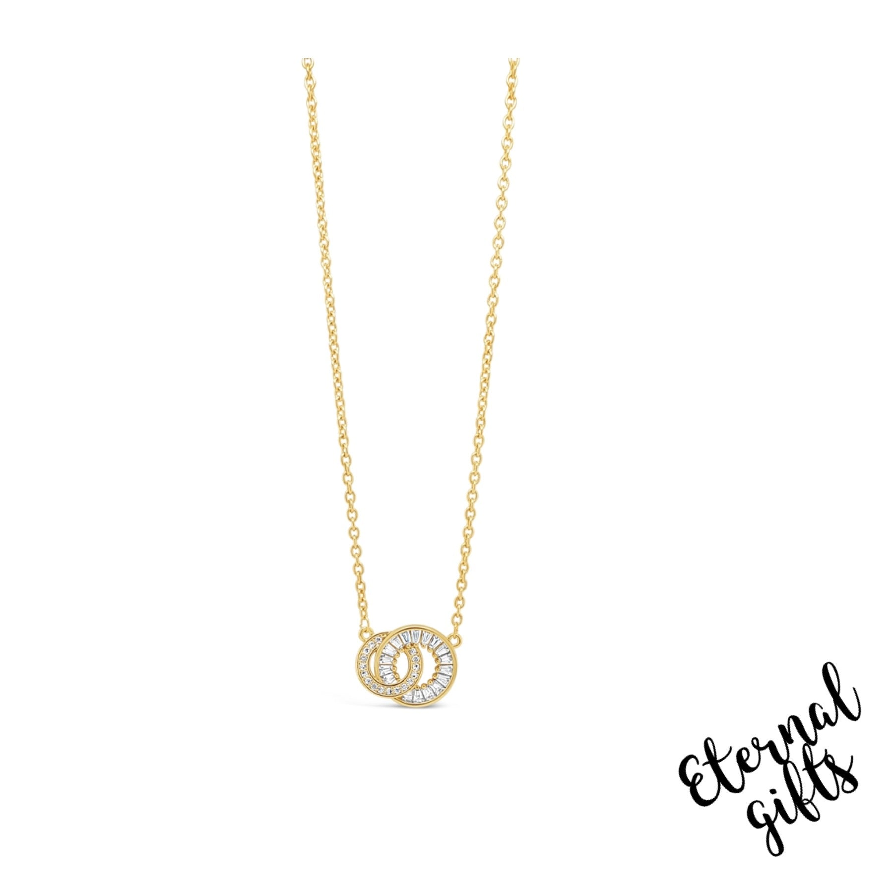 Interconnected Circles in Gold by Jewel Absolute Jewellery