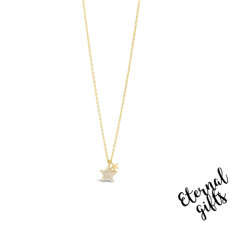 Star Necklace in Gold by Jewel Absolute Jewellery