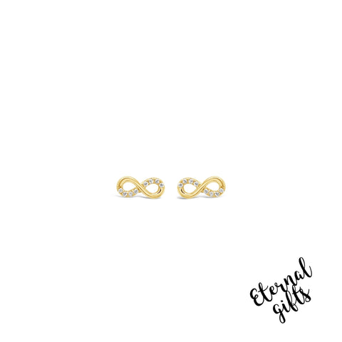 Infinity Earrings in Gold