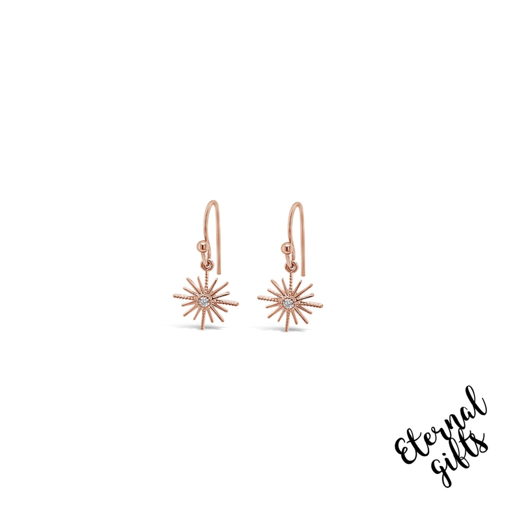 Drop Shining Sun Earrings by Jewel Absolute Jewellerry