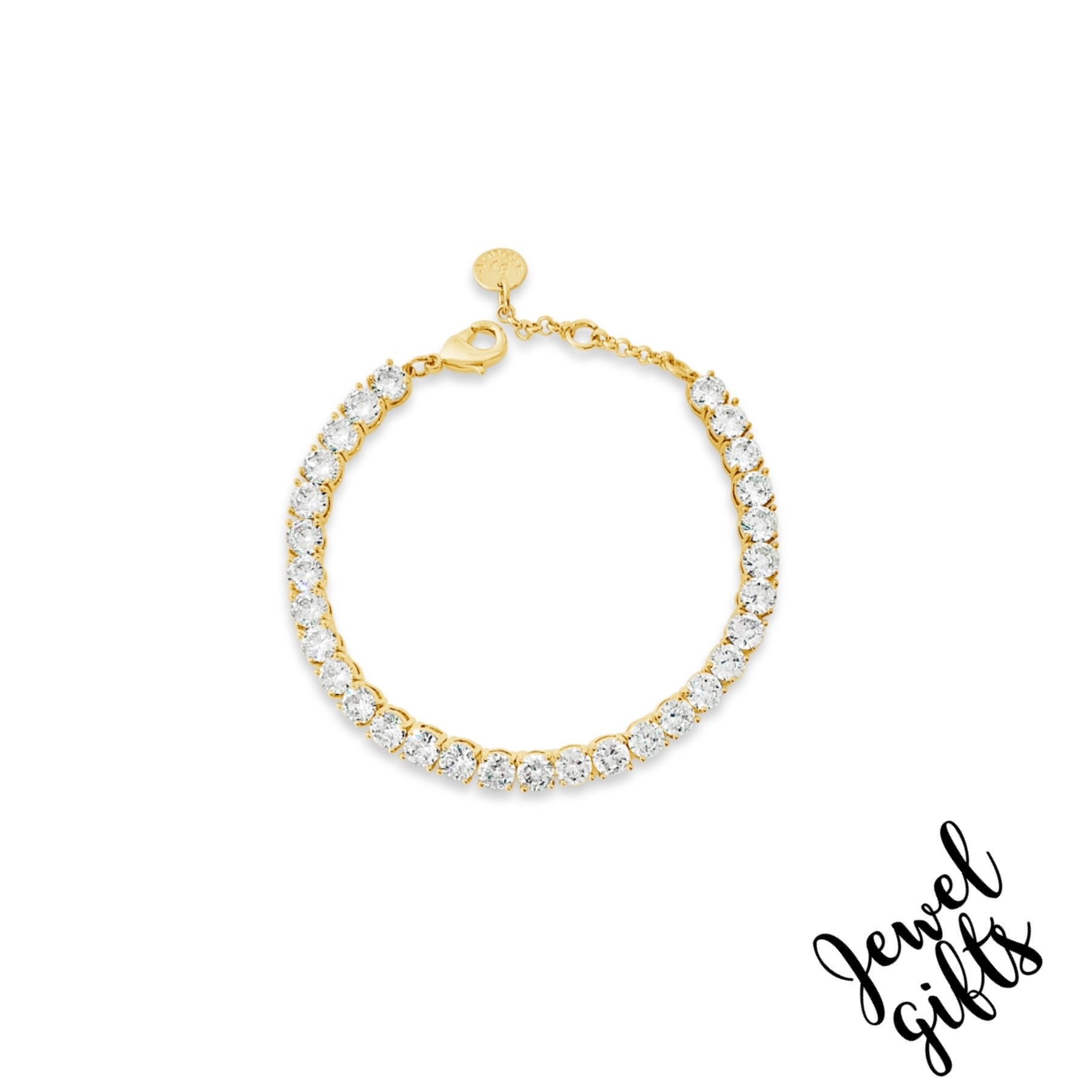 Tennis Bracelet in Gold by Jewel Ansolute Jewellery