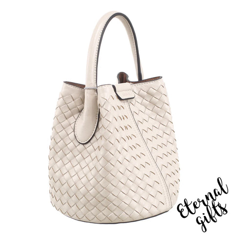 The Ava in Cream by Bessie (2 in 1 bag)