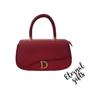 The D in Red Handbag