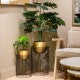 Planters Brass Bowls and Black Stands (Large & Small)