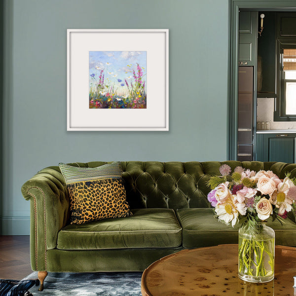 Floral Flurry Limited Edition Framed Print by Karen Wilson Art 40 X 40