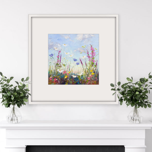 Floral Flurry Limited Edition Framed Print by Karen Wilson Art 40 X 40