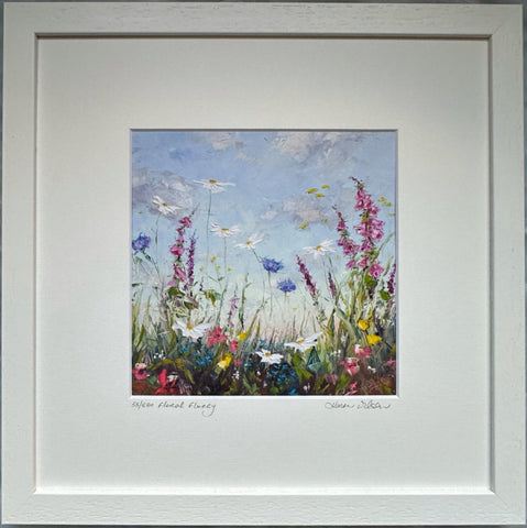 Floral Flurry Limited Edition Framed Print by Karen Wilson Art 40 X 40