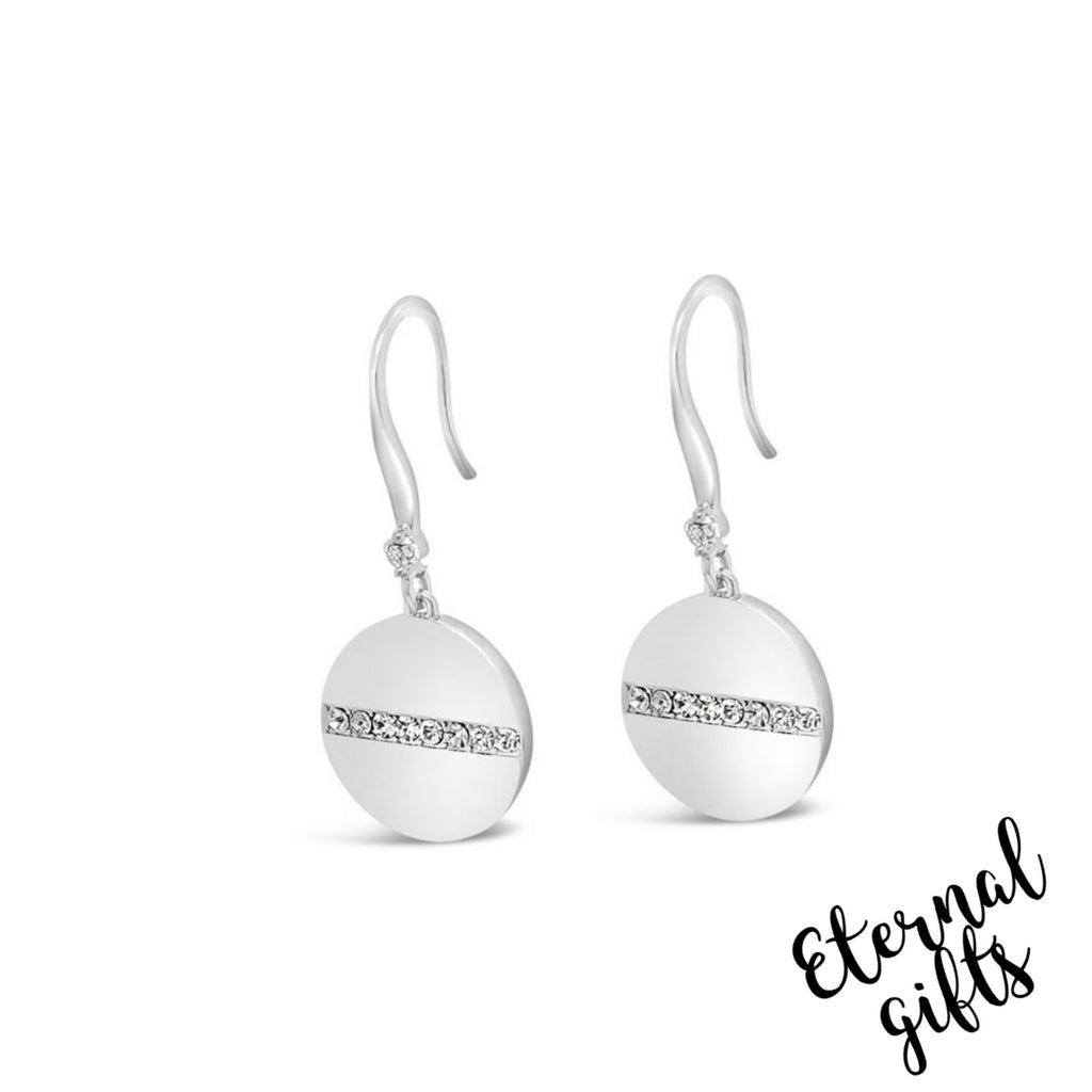 eternity fish hook Fish Hook Drop Earrings in Silver by Absolute – Eternal Elphin