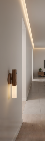Smart Baton Light Natural Walnut Wood by Gingko Design