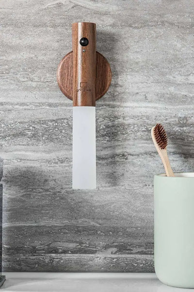 Smart Baton Light Natural Walnut Wood by Gingko Design