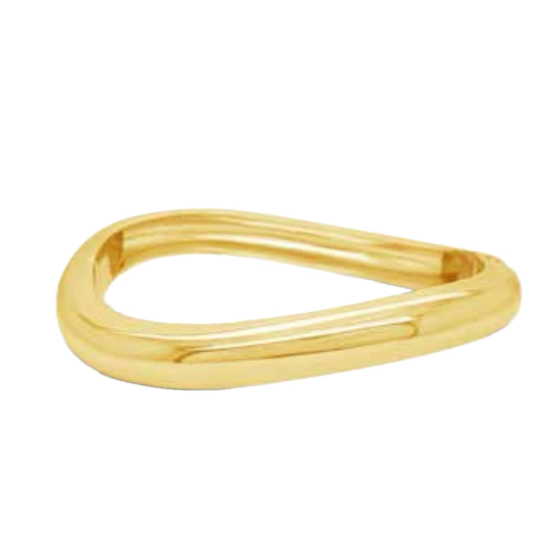 Chunky Gold Bangle by Ansolute Jewellery