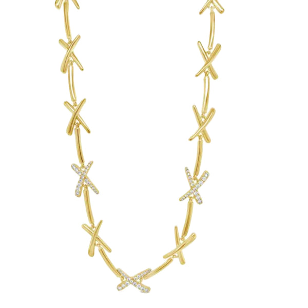 Gold and Diamond Earrings by Absolute
