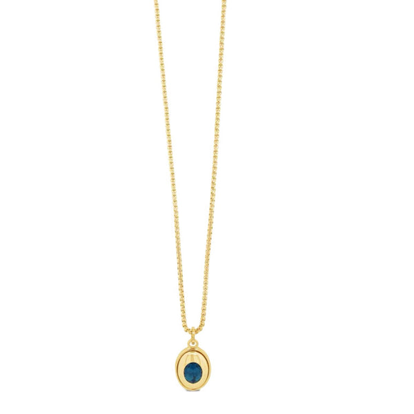 Chunky Gold and Midnight Blue Chain by Absolute Jewellery