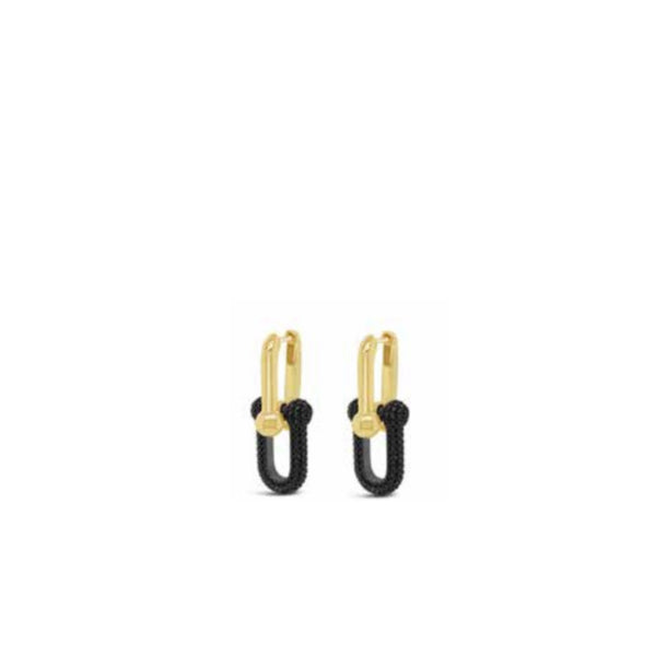 Gold and Black Necklace by Absolute Jewellery