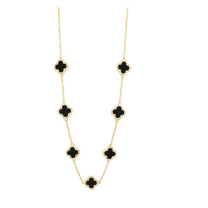 Gold and Jet Necklace by Absolute Jewellery