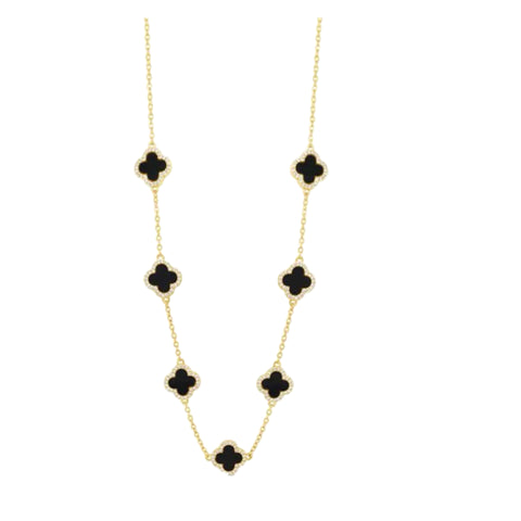 Gold and Jet Necklace by Absolute Jewellery