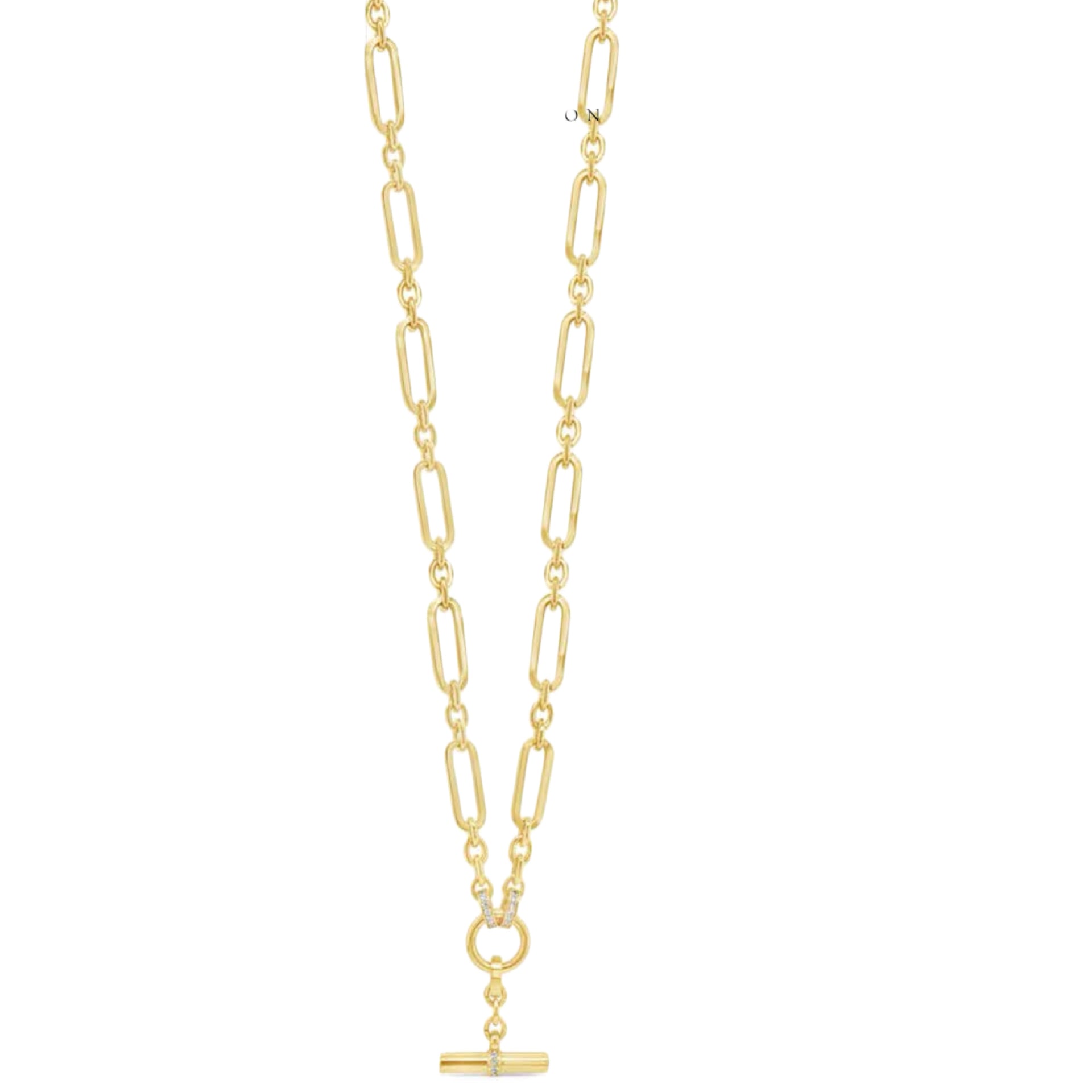 T-Bar Gold Link Chain by Absolute Jewellery