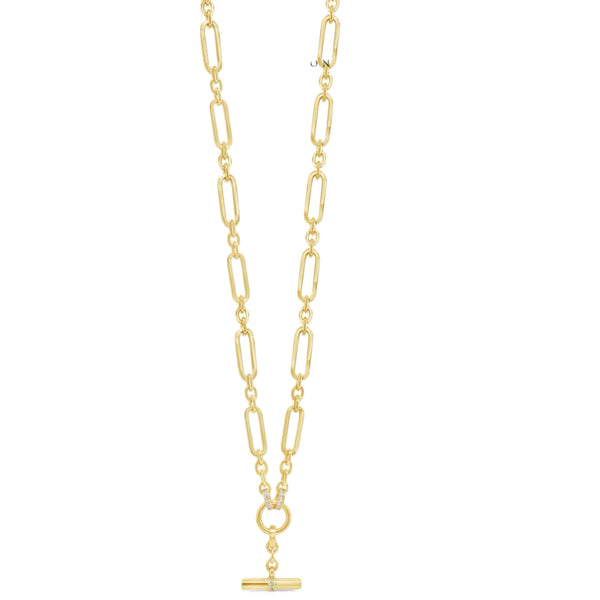 T-Bar Gold Link Chain by Absolute Jewellery
