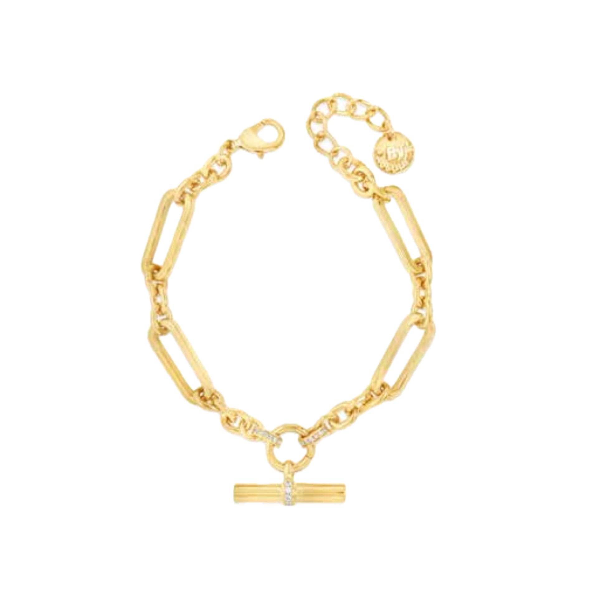 T-Bar Gold Bracelet by Absolute Jewellery