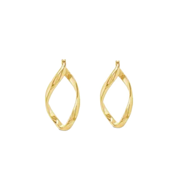 Oblong Hoop Earrings by Absolute Jewellery
