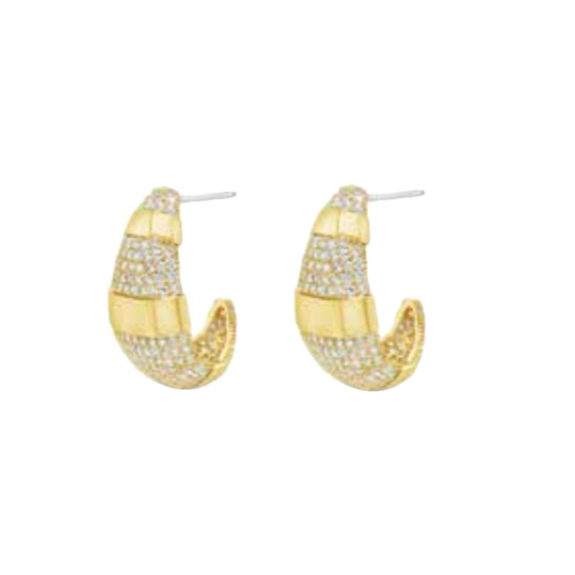 Mixed Gold Earring by Absolute Jewellery