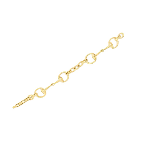 Stirrup Gold Bracelet by Absolute Jewellery