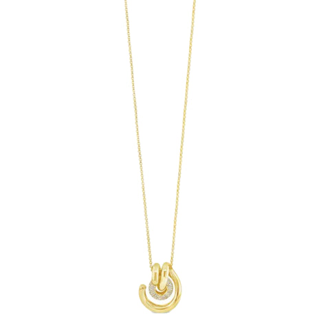 Long Diamond Encrusted pendant 30” by Absolute Jewellery