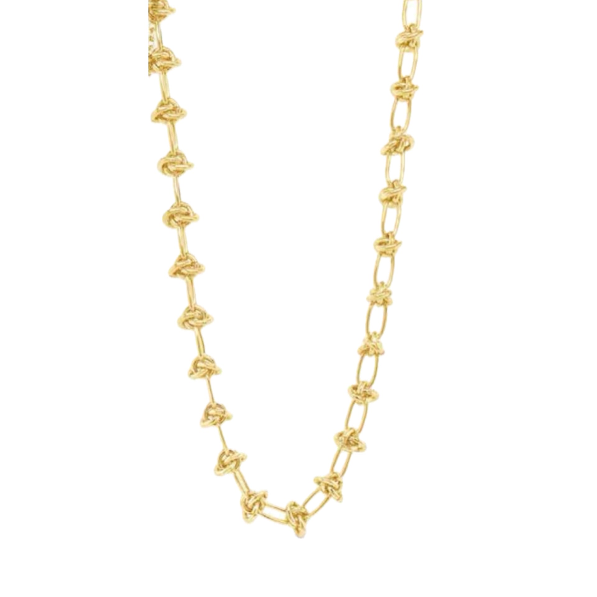 Knot Chain in Gold by Absolute Jewellery