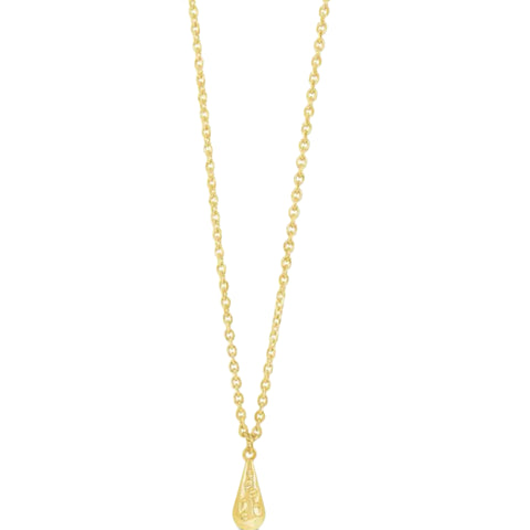 Extra long Gold Pendant by Absolute Jewellery