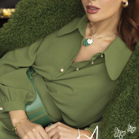 Gold and Emerald Pendant by Absolute Jewellery