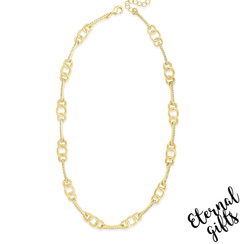 Long interconnecting Chain in Gold by Absolute Jewellery