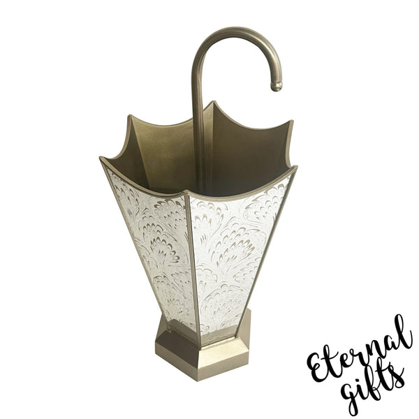 Lyra Umbrella Stand Champagne