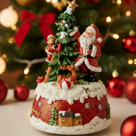 Decorating Santa Claus