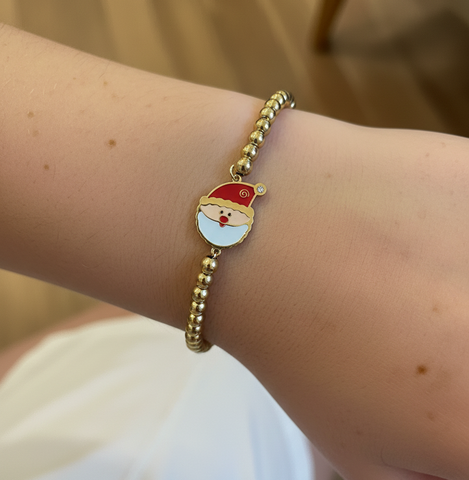 Beaded Christmas Bracelets for Kids