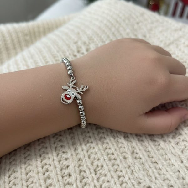 Beaded Christmas Bracelets for Kids