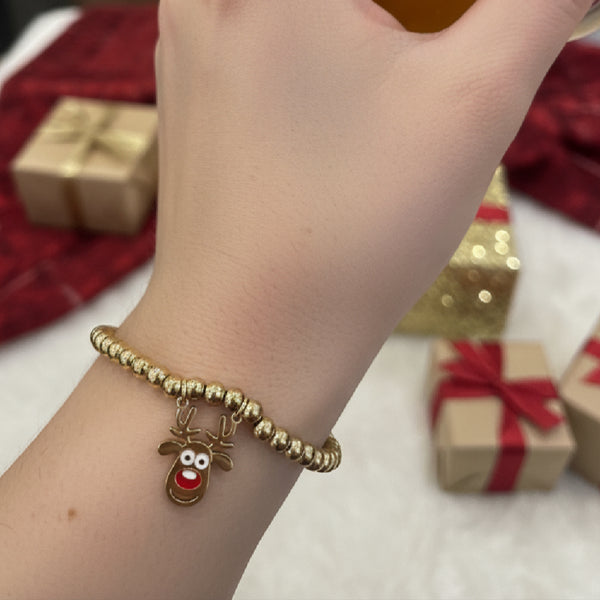 Beaded Christmas Bracelets for Kids