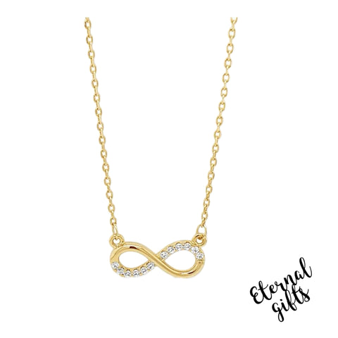 Infinity Gold Necklace by Jewel Absolute Jewellery