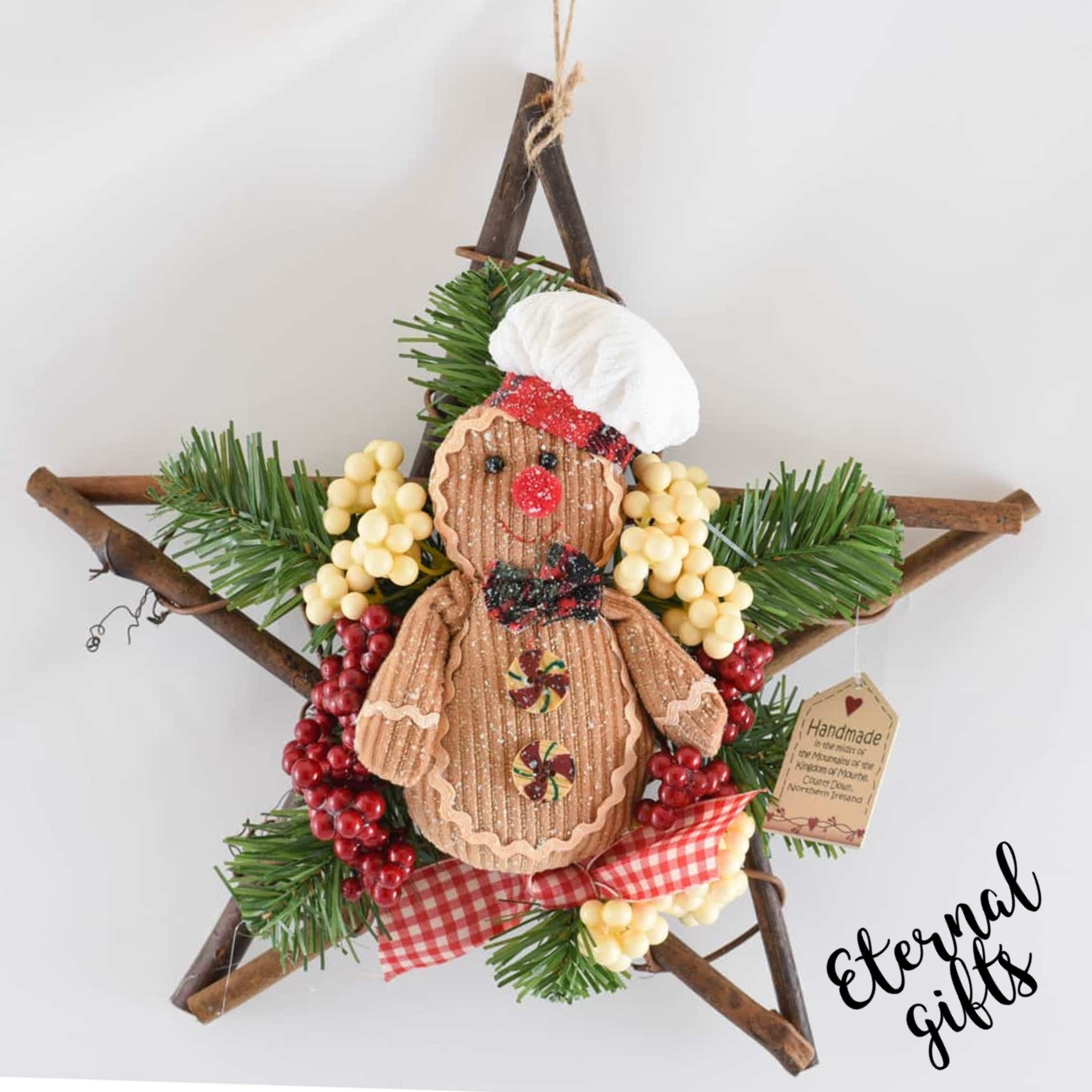 Gingerbread Star Christmas Hanger