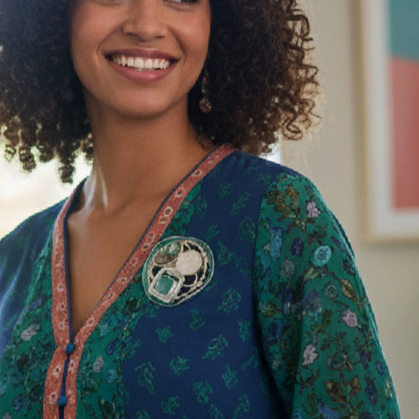 Teals Multicoloured Magnetic Brooch