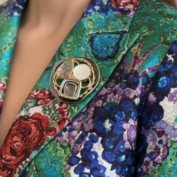 Greys Multicoloured Magnetic Brooch