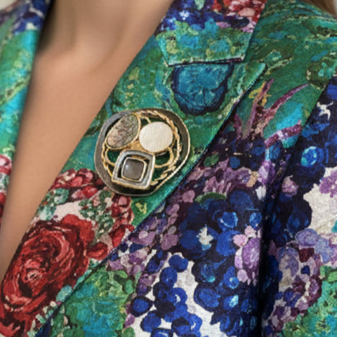 Greys Multicoloured Magnetic Brooch