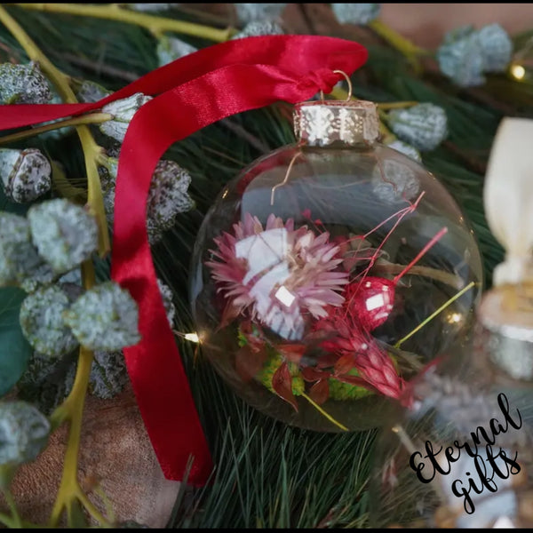 Dried Flower Christmas Bauble boxed