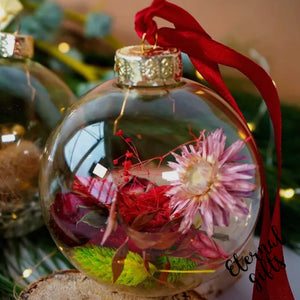 Dried Flower Christmas Bauble boxed