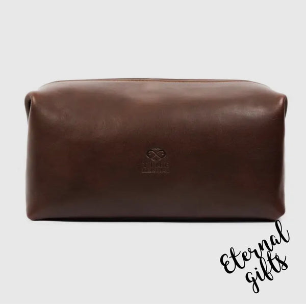 Leather Toiletry Bag by Time Resistance