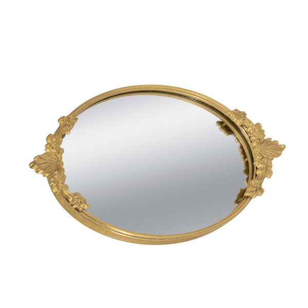 Decorative Gold Tray Round