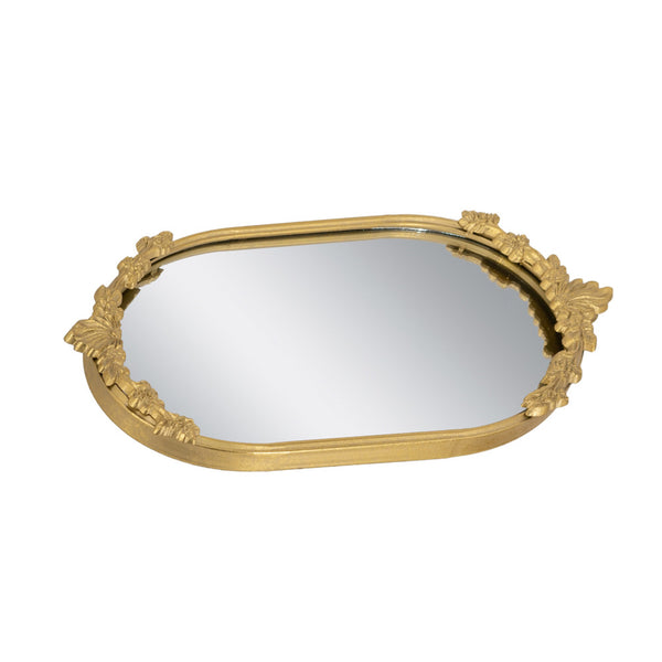 Decorative Gold Tray Oblong