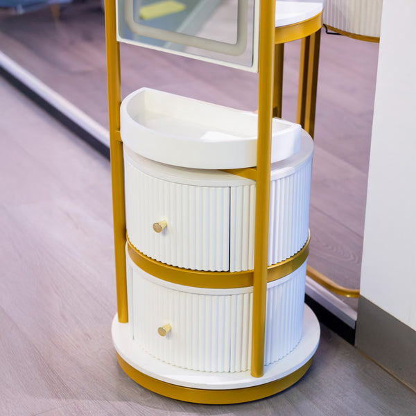 LED Rotating Dressing Mirror